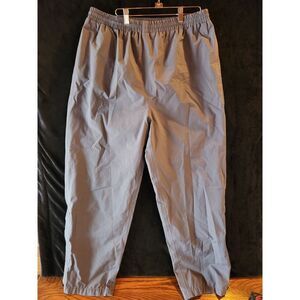 Vintage Wilson Mens XL Lined Waterproof Zip Cuff‎ Rain Pants Gray Golf